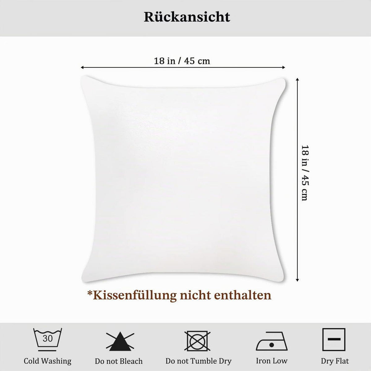 Weihnachtskissenbezug 4er Set 45x45 cm Winterdeko