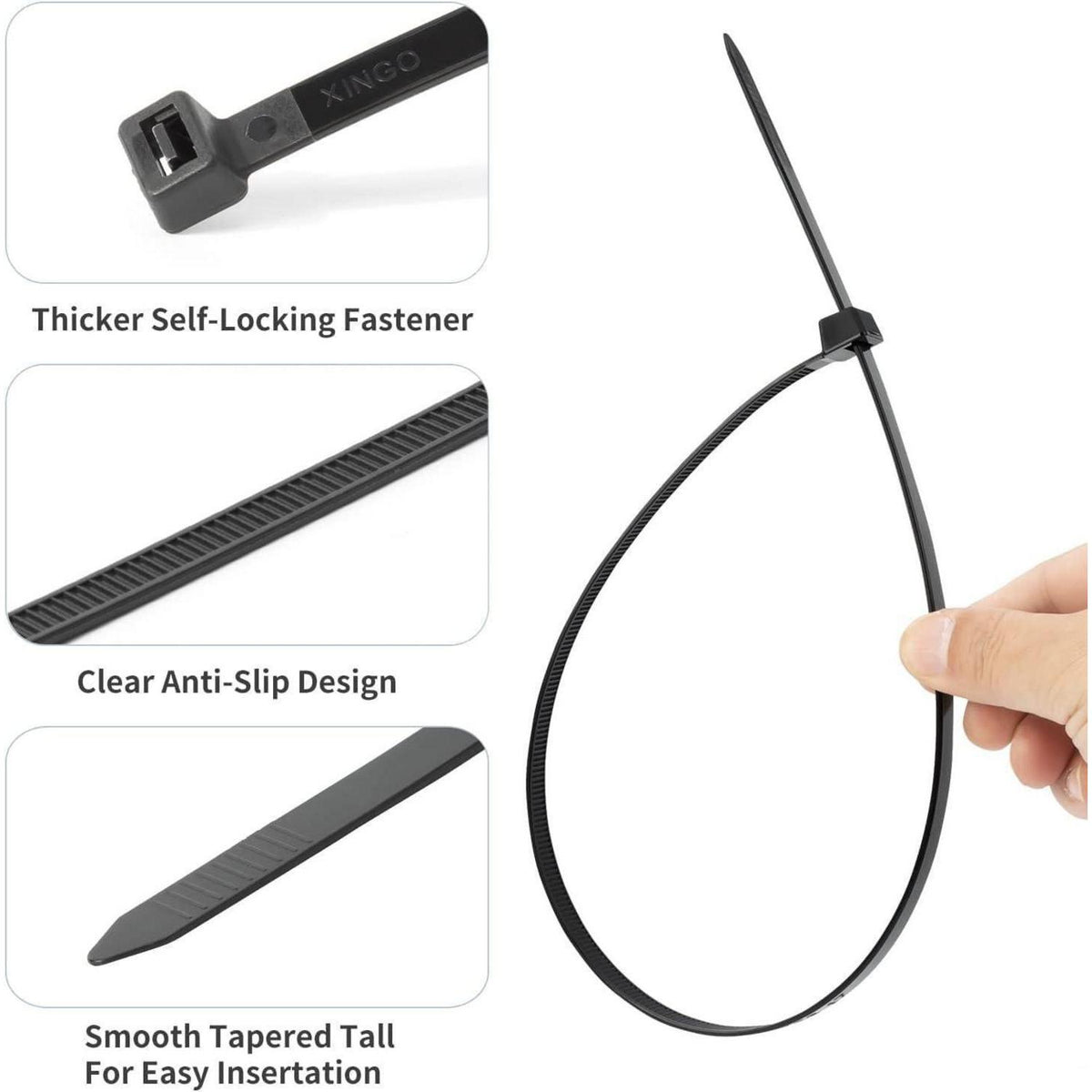 61 cm Kabelbinder – 500 Stück – Robust & UV-Beständig