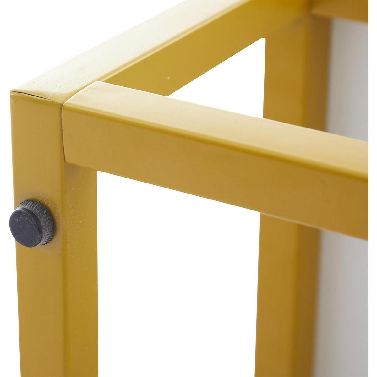 Hochglanz Sideboard Weiß mit 4 Fächern & Verstellbaren Regalböden