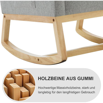 Schaukelstuhl Leinen – Bequemer Still- & Entspannungsstuhl