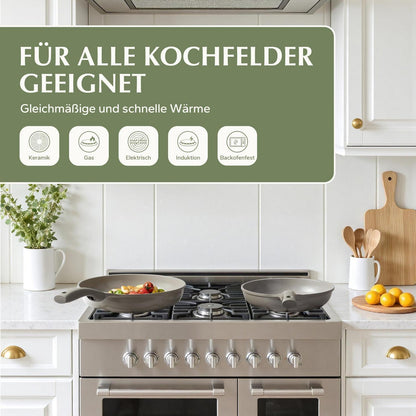 11-teiliges Keramik Topfset Induktion – PTFE-frei & PFAS-frei