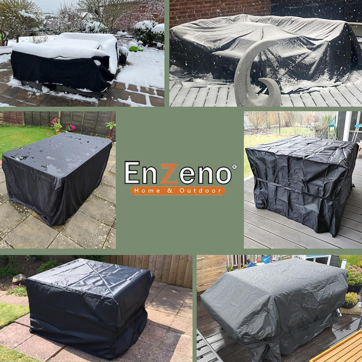 Wasserdichte Gartenmöbel Abdeckung 150x100x100cm für Loungemöbel
