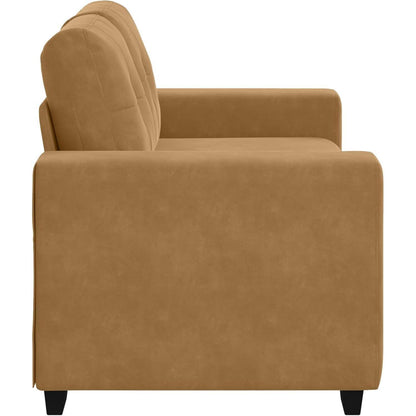 Samtsofa Zweisitzer Braun – Modernes Polstersofa 120 cm