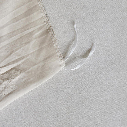 Getuftete Bettwäsche 135x200 Beige mit Herzmuster 4-teilig