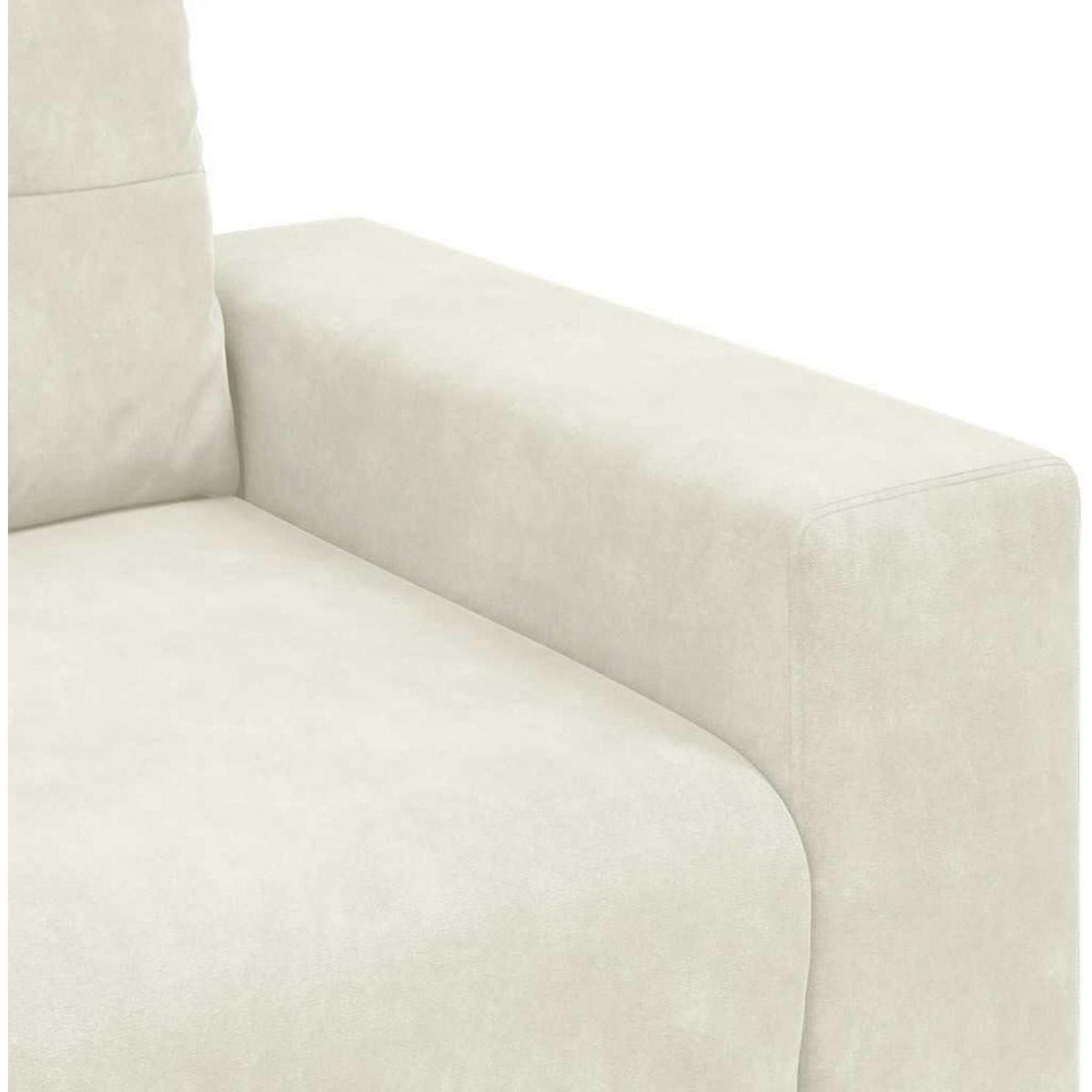 Zweisitzer Sofa Creme mit Schlaffunktion – Samt & Modernes Design