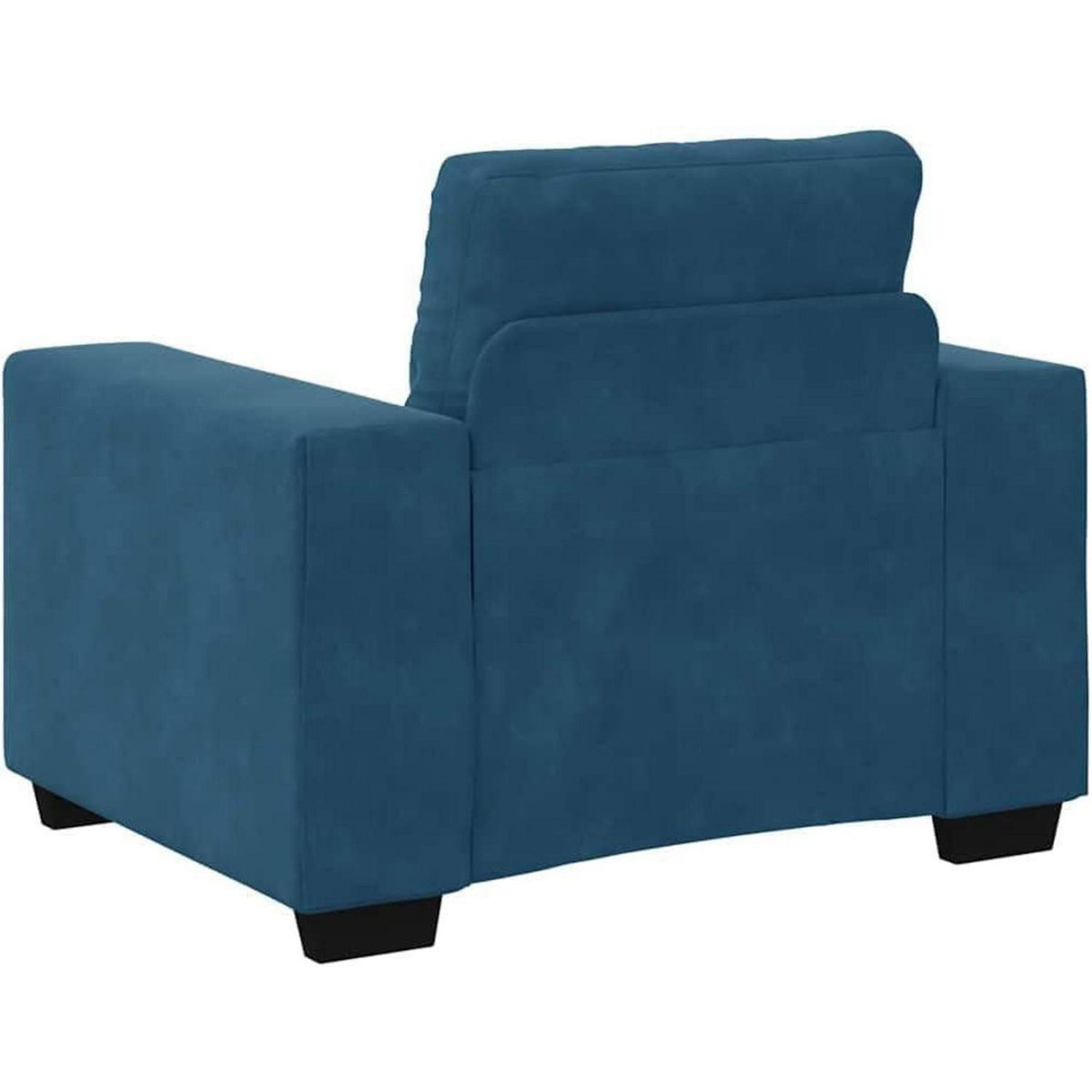 Blauer Samt Sessel 60 cm – Modernes Sofa für Wohnzimmer & Co.