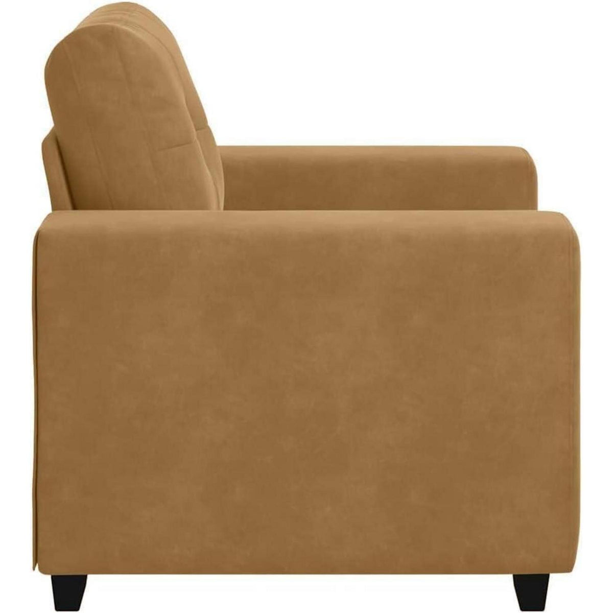Mini Sofa Braun – Gepolsterter Sessel mit Lendenkissen (60cm)