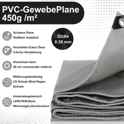 LKW Plane 3x4m – Wasserdicht, Reißfest & UV-beständig
