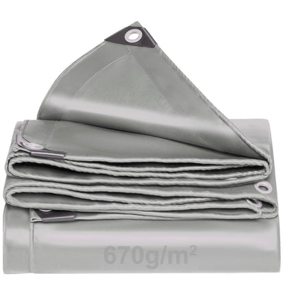 Abdeckplane Grau 3x4m – Wasserdicht, Reißfest & UV-Beständig