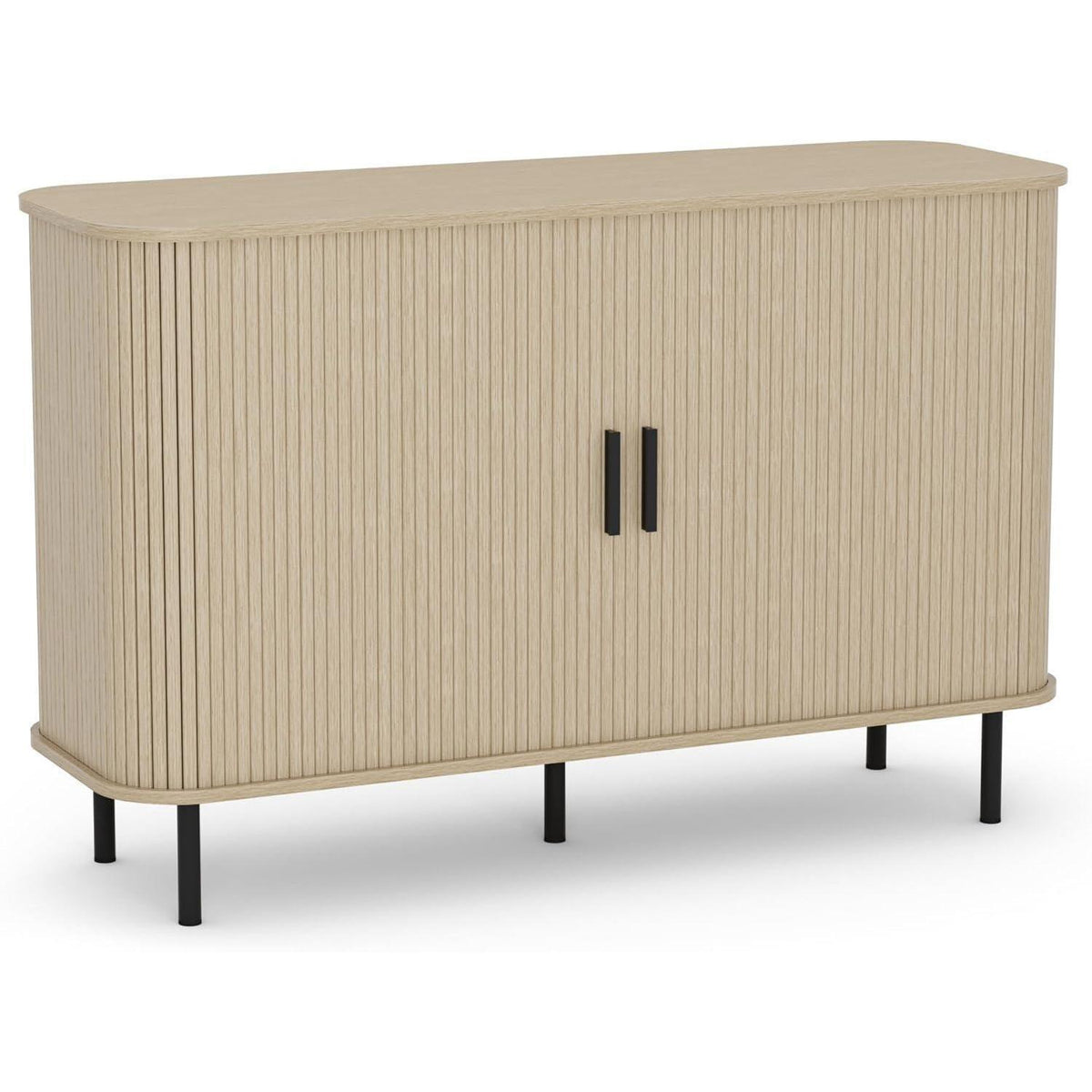 Sideboard mit Schiebetüren & Verstellablagen – 120x40x77cm Holzoptik