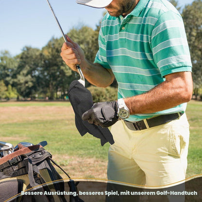 Personalisiertes Golfhandtuch mit Monogramm & Clip