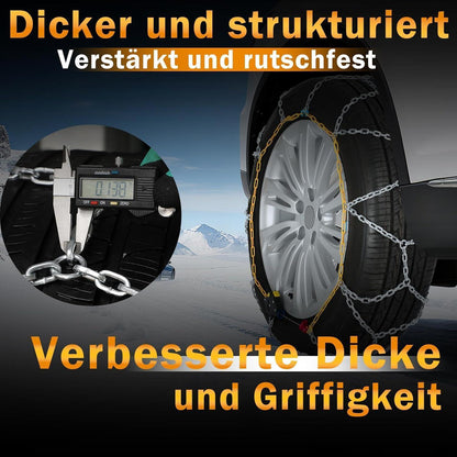Schneeketten Auto-Fixierung – 1-Min. Montage, 2er-Set