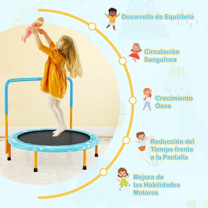 Kindertrampolin 92x92cm – Stabil & Faltbar für Innenraum