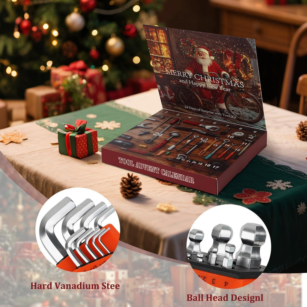 Werkzeug Adventskalender 24-teilig – Weihnachtsüberraschung für Männer