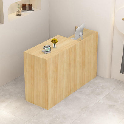 Rezeptionstheke Holz mit Stauraum – 80-200 cm, für Büro & Laden