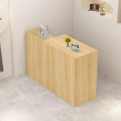 Holz Rezeptionstheke mit Stauraum – 180 cm Empfangstresen