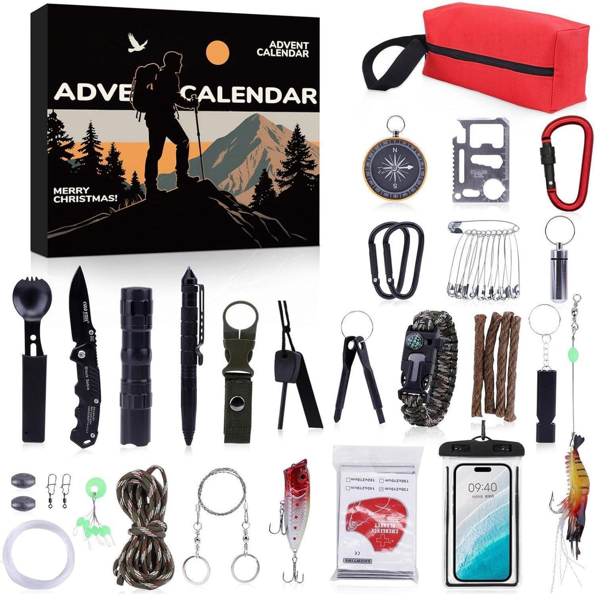 Survival Adventskalender für Männer – 24 Outdoor-Tools