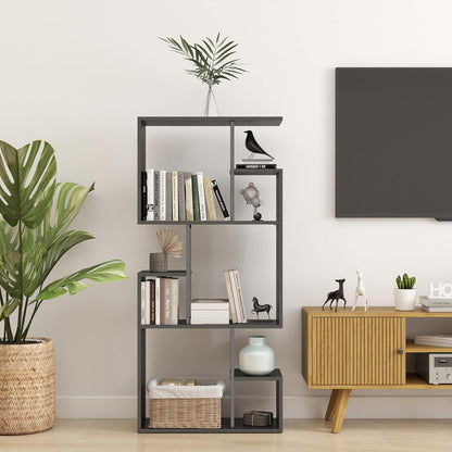 Großes Bücherregal Schwarz-Braun | Raumteiler & Shelf für Wohnzimmer