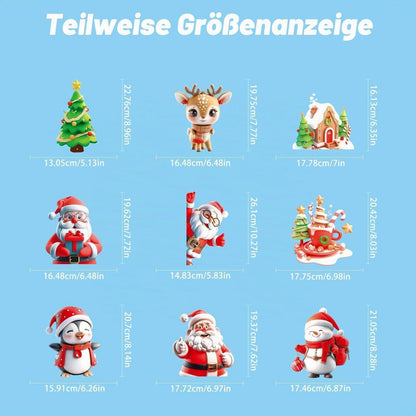 Fensterbilder Weihnachten: Schneeflocken & Winterdeko