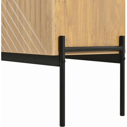 Kommode mit 2 Türen & 3 Schubladen – Modernes Sideboard 150x45x75cm