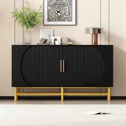 Moderne Kommode 145cm – Sideboard mit verstellbaren Regalen