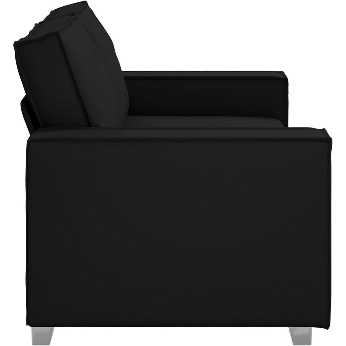 2-Sitzer Sofa Schwarz – Modernes Sofa 140cm in Lederoptik