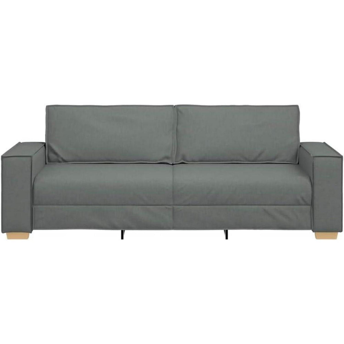3-Sitzer Sofa Dunkelgrau, 180 cm – Bequemes Polstersofa