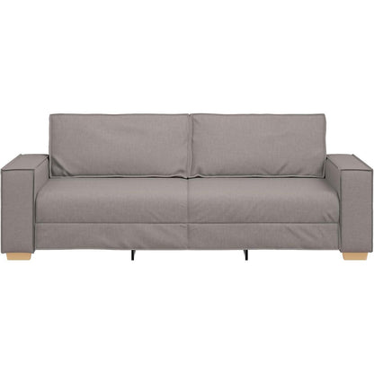 3-Sitzer Sofa Taupe – Modernes Stoffsofa 180 cm mit Kissen