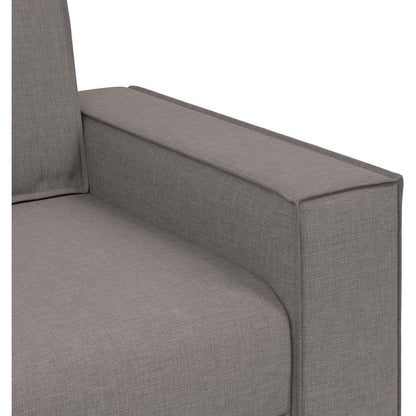 3-Sitzer Sofa Taupe – Modernes Stoffsofa 180 cm mit Kissen