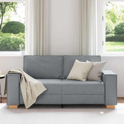 2-Sitzer Sofa Hellgrau – Modernes Couch Sofa 140 cm