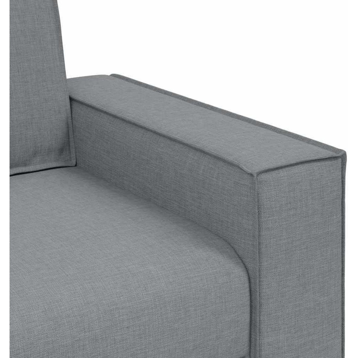2-Sitzer Sofa Hellgrau – Modernes Couch Sofa 140 cm