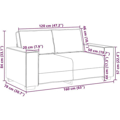 2-Sitzer Sofa Dunkelgrün mit Schlaffunktion – 120 cm Stoffsofa