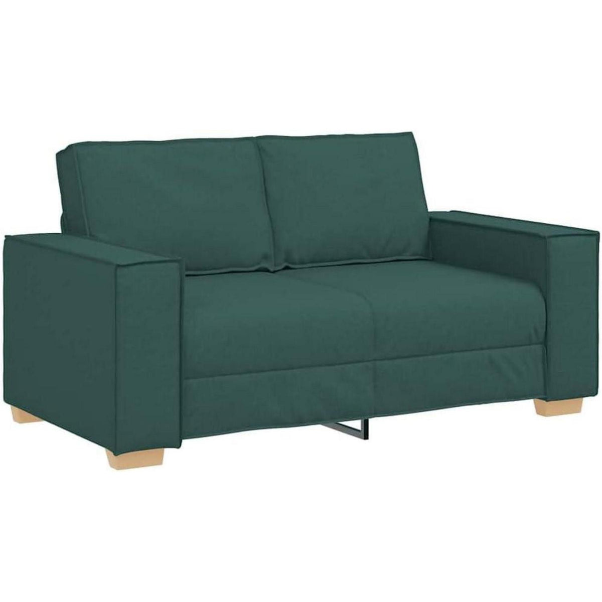 2-Sitzer Sofa Dunkelgrün mit Schlaffunktion – 120 cm Stoffsofa
