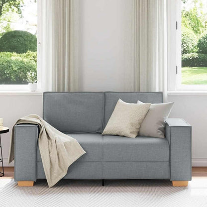 2-Sitzer Schlafsessel Hellgrau – Bequemes Sofa mit Bettfunktion