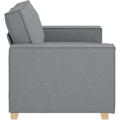 2-Sitzer Schlafsessel Hellgrau – Bequemes Sofa mit Bettfunktion