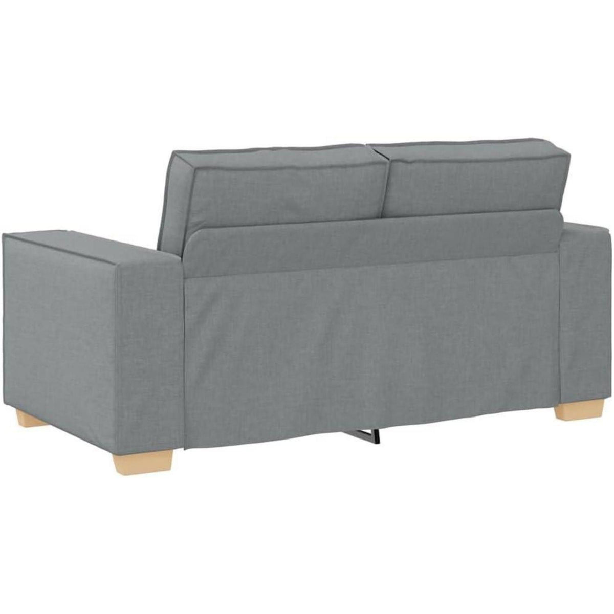 2-Sitzer Schlafsessel Hellgrau – Bequemes Sofa mit Bettfunktion