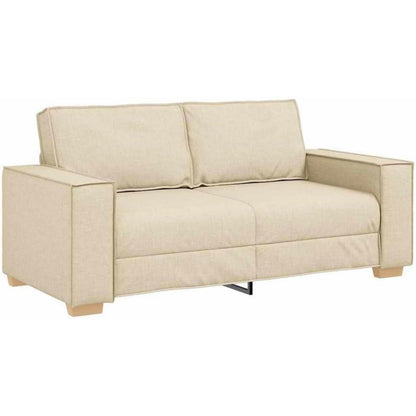2-Sitzer Sofa Creme – Gemütliches Mini Sofa für Wohnzimmer & Büro