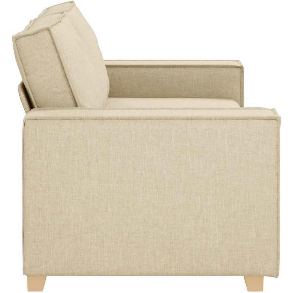 2-Sitzer Sofa Creme – Gemütliches Mini Sofa für Wohnzimmer & Büro