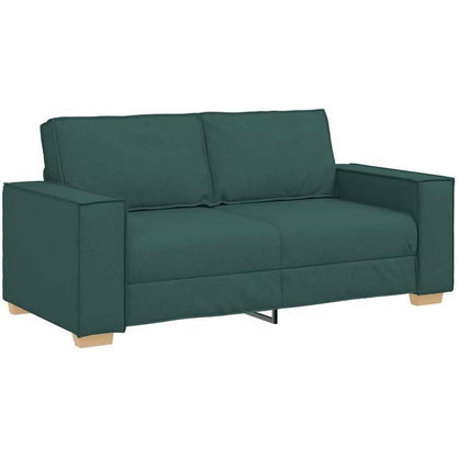 2-Sitzer Sofa Dunkelgrün – Gemütliches Stoffsofa 140 cm