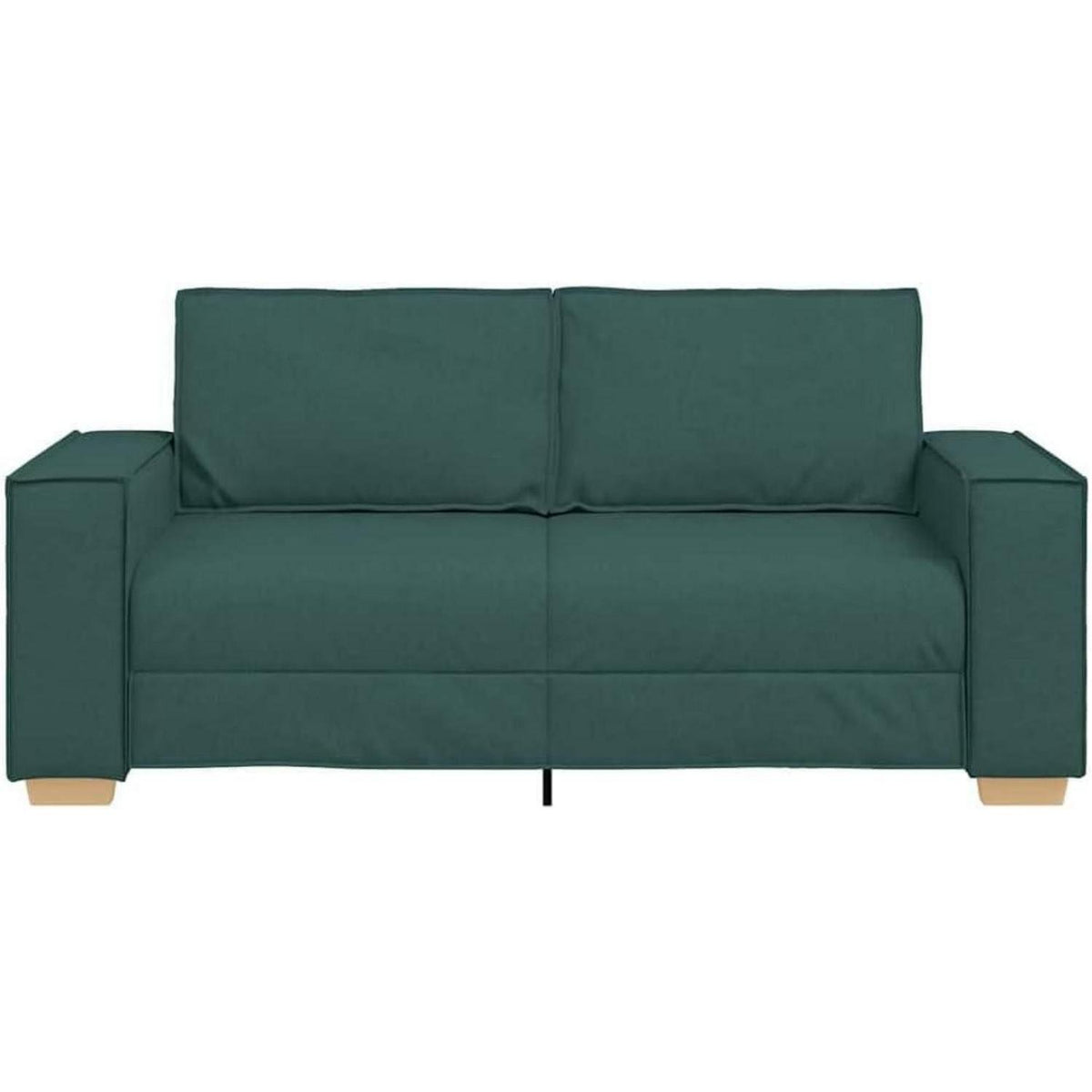 2-Sitzer Sofa Dunkelgrün – Gemütliches Stoffsofa 140 cm