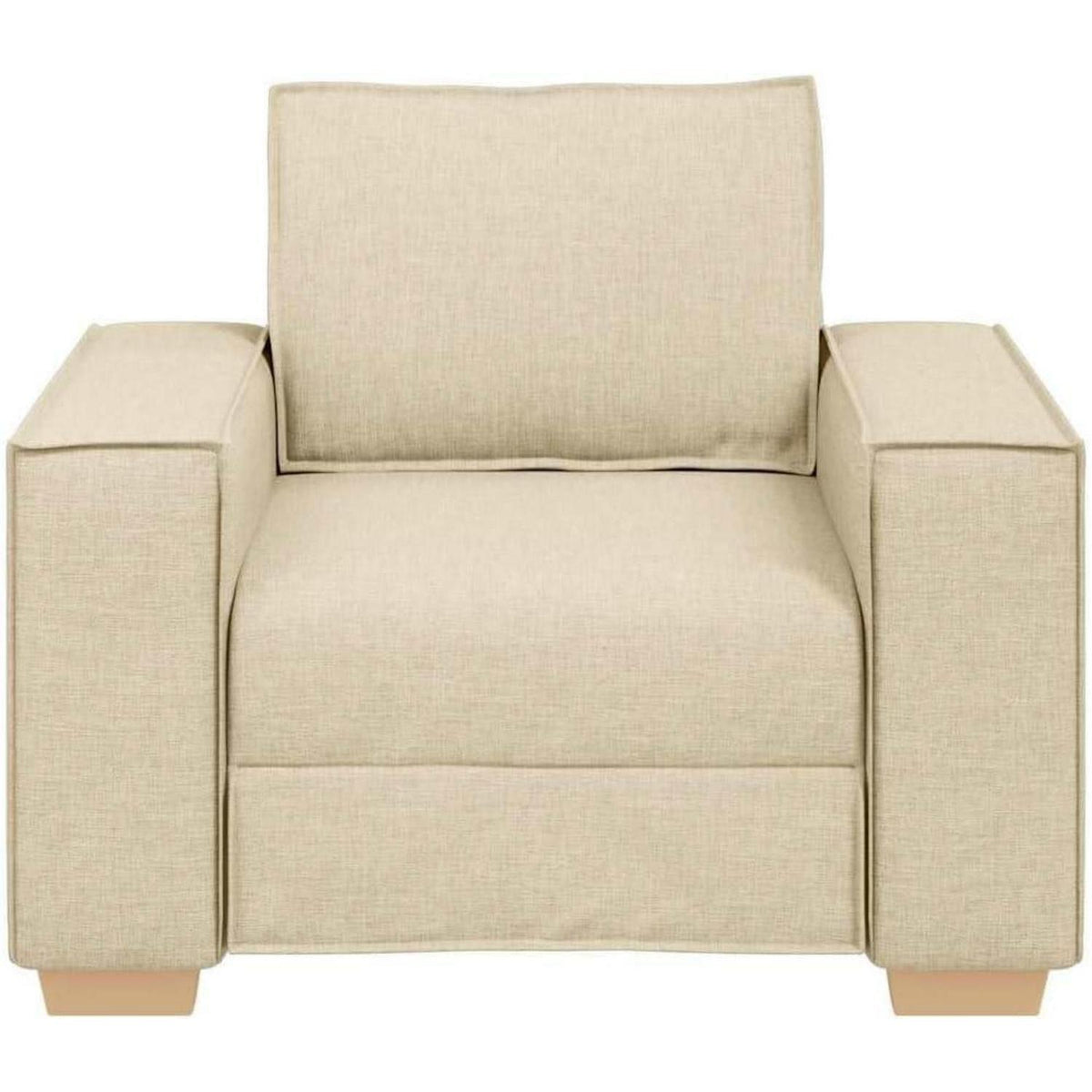 Creme Mini Sofa 60 cm – Bequemer Stoff-Sessel für Wohnzimmer