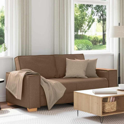 2-Sitzer Schlafsofa Braun – Bequemes Stoffsofa 140cm