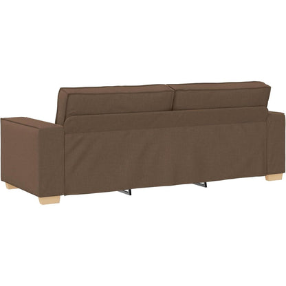 3-Sitzer Sofa Braun 180 cm – Modernes Stoffsofa mit Kissen