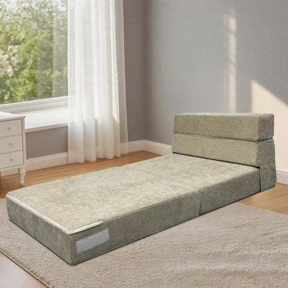 Schlafsessel mit Bettfunktion & Memory Schaum – Beige 70x200cm