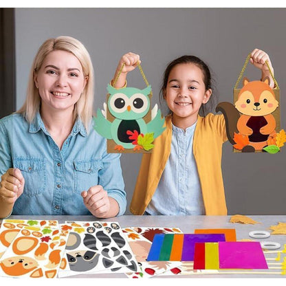 Laternen Bastelset Kinder – 5 Tier-Laternen für St. Martin