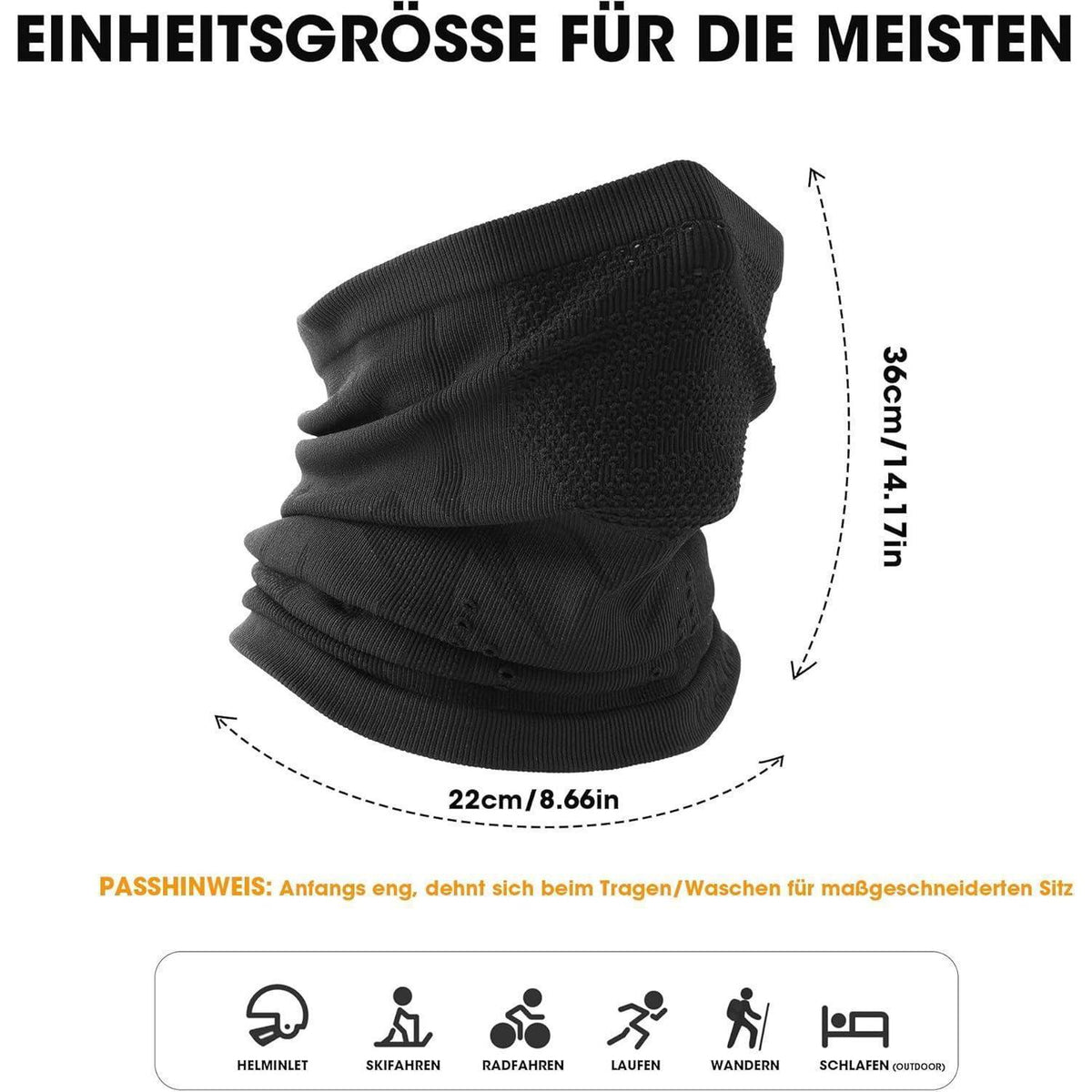 Schlauchschal Herren 2er-Set – Atmungsaktiv & Winddicht