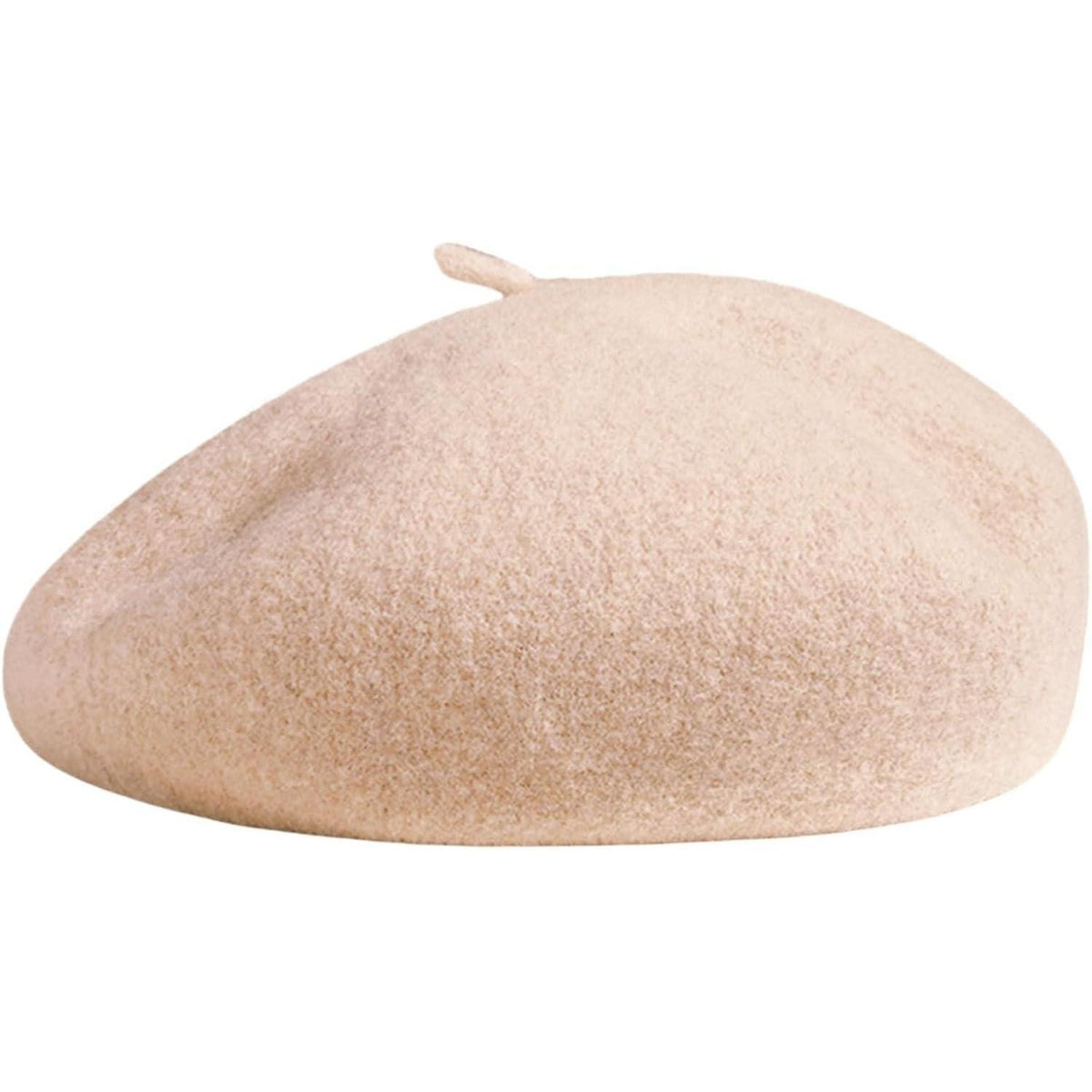Baskenmütze Damen Wollmischung Beige – Klassisch & Vielseitig