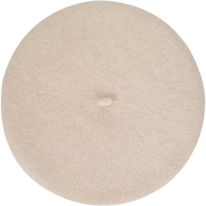 Baskenmütze Damen Wollmischung Beige – Klassisch & Vielseitig