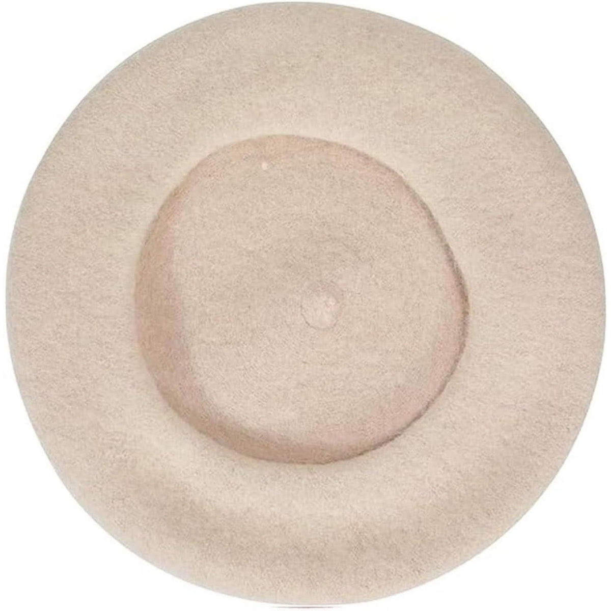Baskenmütze Damen Wollmischung Beige – Klassisch & Vielseitig