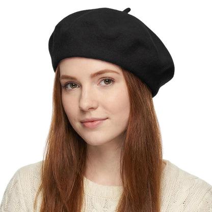 Baskenmütze Damen Schwarz – Klassisch & Stilvoll für Herbst/Winter